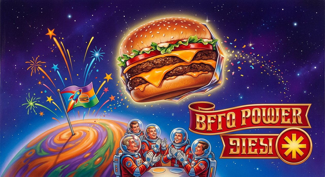 Nova Space Burgers campaign art
