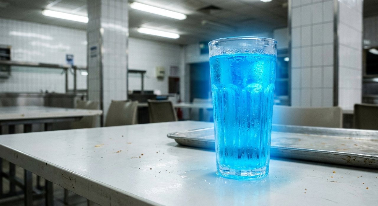 A glowing cup of SPACE JUICE